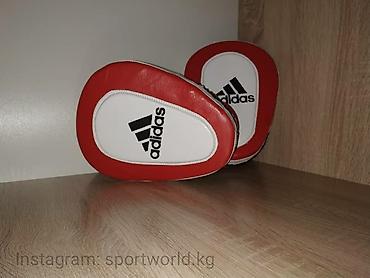 Перчатки: Боксерская лапа - ADIDAS Материал изготовления: натуральная 100% кожа — 4