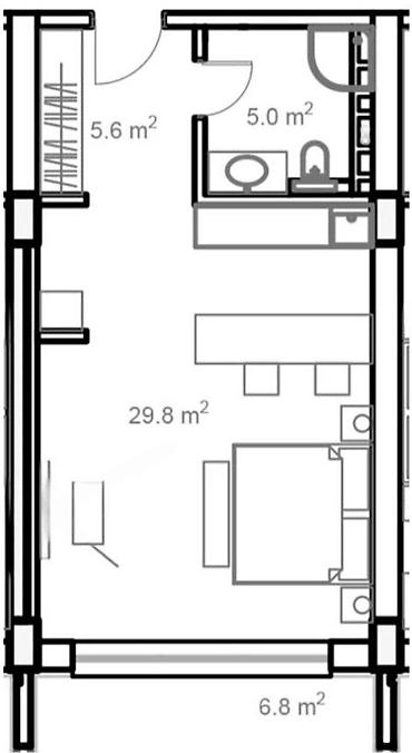 3 korona: Şüvəlan qəs., Studiya, Yeni tikili, 56 kv. m — 2