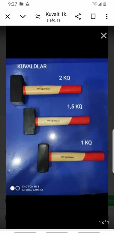 Açarlar: Kvaltlar toodan satış