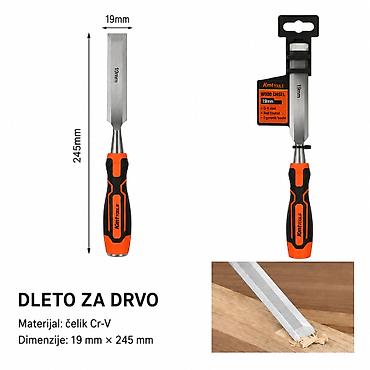 KMT drvena drška – dleto za drvo 19 mm Opis: - Praktično dleto