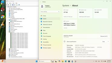 Lenovo: AMD Ryzen 5, 16 GB OZU, 14 " — 10