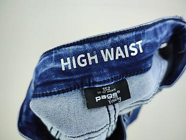 flared low rise jeans: Spodnie jeansowe, 12 lat, 152, stan - Idealny — 4