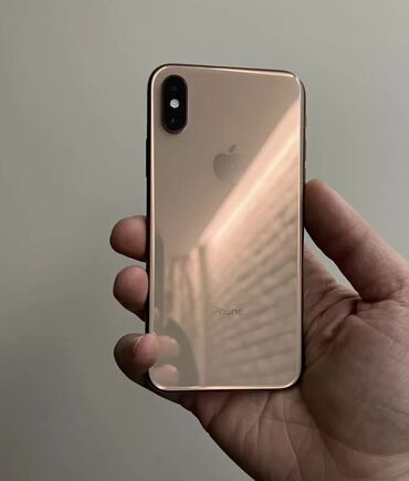 iphone 8 рассрочка: IPhone Xs, Б/у, 64 ГБ, Золотой, Чехол, Защитное стекло, 70 %
