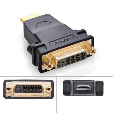 Канцтовары: Переходник DVI в HDMI с позолоченными разъемами Этот кабель-адаптер