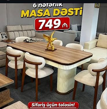 mətbəx mebeli gence: 1.✨ Evinizə Özəl Stol-Stul Dəstləri! ✨ Sizin istədiyiniz model, rəng — 1
