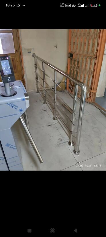 Готовые перила: Готовые перила, Материал: Нержавеющая сталь, Для лестницы, Новый — 6