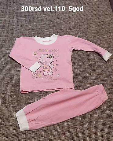 plesne patike: Dečija pidžama Hello Kitty – dvodelni komplet - Roze majica dugih — 1