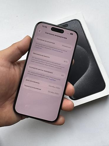 iphone plus: IPhone 15 Pro, 256 ГБ, цвет Black/Чёрный (на фото с коробкой). ~ Не — 3