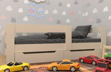 Təknəfərlik uşaq çarpayıları: Oğlan və qız üçün, Yeni, Çarpayı, Bazasız, Matras ilə — 9