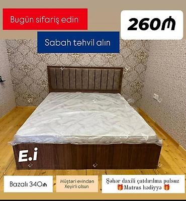 taxt kravat qiymetleri: Yeni, İkinəfərlik çarpayı, Bazasız, Matras ilə, Siyirməsiz — 1