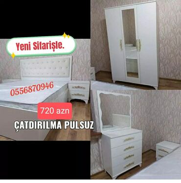 Divan və kreslo dəstləri: Yataq otağı üçün nəzərdə tutulmuş bu mebel dəstinə iki nəfərlik