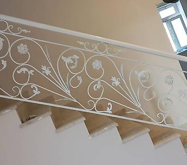 Pilləkən məhəccərləri: Yeni Pilləkən məhəccəri, Paslanmaz polad, Pulsuz çatdırılma — 7