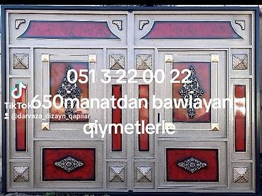 ev qapıları və darvazalar: 650manatdan bawlayan qiymetlerle istenilen olcude sifariw qebul olunur — 1