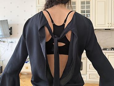 Личные вещи: Qadın bluzası – qara rəng - Model: Arxa hissəsi açıq dizaynlı — 2