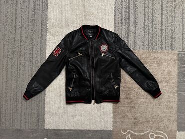 стильная кожаная куртка: Куртка S (EU 36), M (EU 38), цвет - Черный