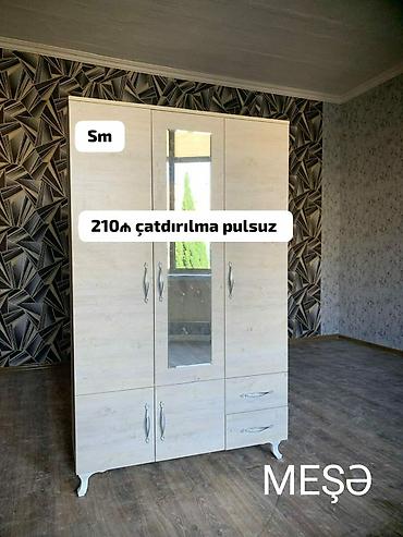 Dolab-asılqanlar: *3 Qapili Dolab şeher içi çatdırilma pulsuz qiymət 210azn* 4 qapılı — 3