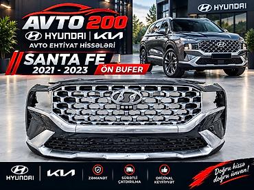 Бамперы, буферы: Передний, Hyundai santafe 2022 г. — 1