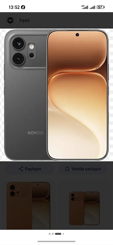 lenovo tab m9: Honor 512 GB, rəng - Boz, Zəmanət, Barmaq izi, İki sim kartlı — 2