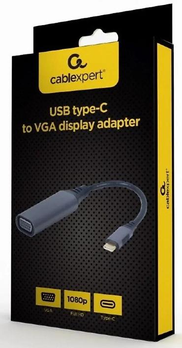 Druga oprema za računare i laptopove: Cablexpert USB Type‑C to VGA adapter Opis: - Video adapter za — 1