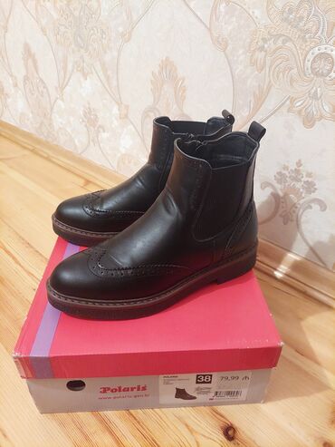 qiz ucun botlar: Ölçü: 38, rəng - Qara, Yeni