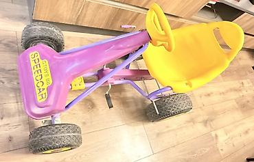 velosiped oturacaqlari: Uşaq pedallı qokart – GTOYS 88 SPEEDCAR - Rənglər: bənövşəyi karkas — 1
