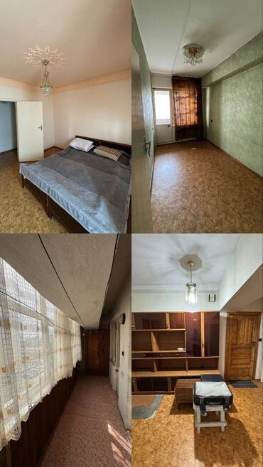 3 комнатная квартира 104 серии бишкек: 4 комнаты, 111 м², Индивидуалка, 6 этаж, Старый ремонт
