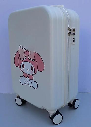 Rančevi, torbe i koferi: Dečji/ženski kofer sa crtanim likom – kabinski format - Dizajn: krem — 6