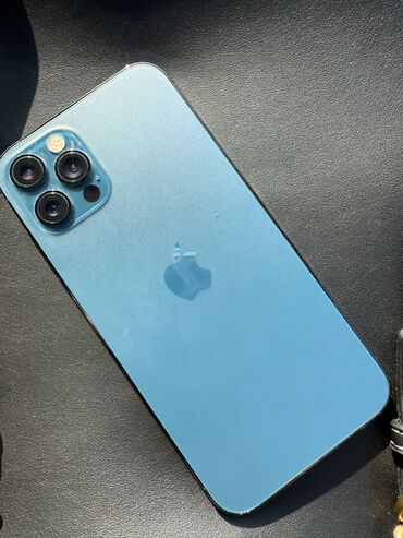 iphone qulaqcıq: IPhone 12 Pro, 256 GB, Pacific Blue, Barmaq izi, Face ID, Sənədlərlə