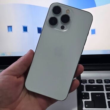 Aş qazanı: IPhone 13 Pro, 256 GB, White Titanium, Zəmanət, Face ID