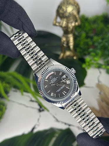 Aksesuarlar: Rolex Day-Date stilində kişi qol saatı - Korpus: paslanmayan polad — 5