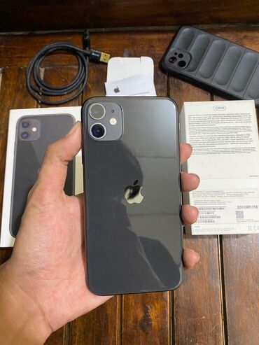 iphone qulaqlıq: IPhone 11, 128 GB, Qara, Zəmanət, Face ID, Sənədlərlə