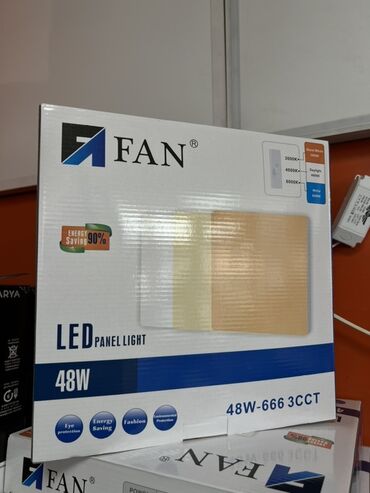 солнечный прожектор 200w: LED панель FAN 48W, модель 48W-666 3CCT Ключевые особенности: -