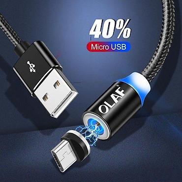 Kablovi za telefone: MAGNETNI KABL MICROUSB 2 METRA OLAF | *Magnetni kabl iPhone 5 6 7 8 — 1
