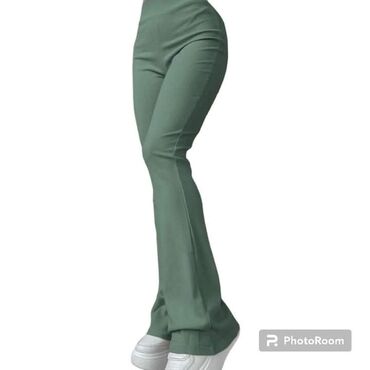 crvene pantalone zenske kombinacije: XL (EU 42), High rise, Flare