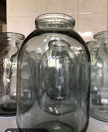 xalis bal: Şüşə bankalar – müxtəlif ölçülərdə - Material: qalın, şəffaf şüşə - — 1