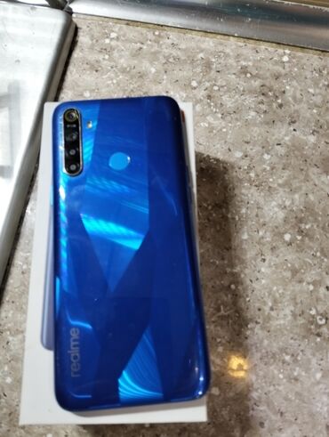 telefon ucun zengler: Realme 5, 64 GB, rəng - Göy, Barmaq izi, İki sim kartlı, Sensor