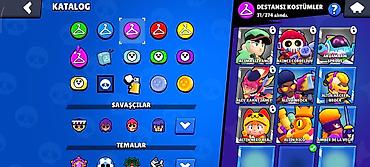 retro konsol: Brawl stars hesabıdı 26k kupası var 43 ender kostüm,33süper ender — 4