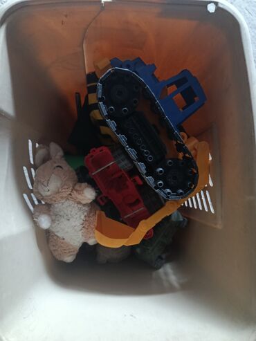 Игрушки: Набор детских игрушек: - Пластиковая техника: гусеничный — 2