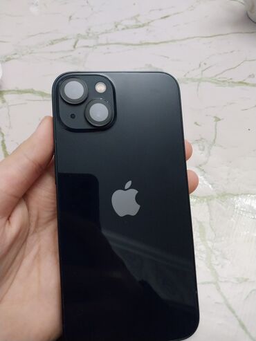 Apple iPhone: IPhone 13, 128 GB, Midnight, Barmaq izi, Face ID, Sənədlərlə