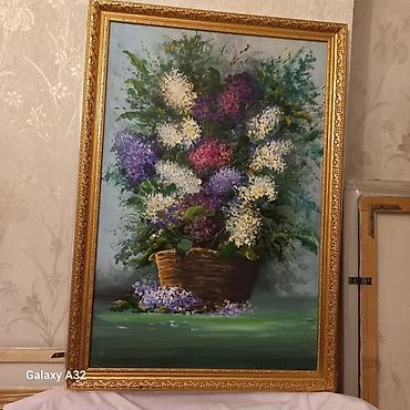 vinil divar: Yağlı boya mənzərə rəsmləri – orijinal əl işi - Texnika: kətan — 7