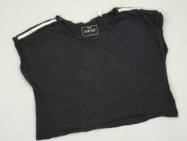 czarne t shirty damskie reserved: Top SinSay, L, stan - Dobry