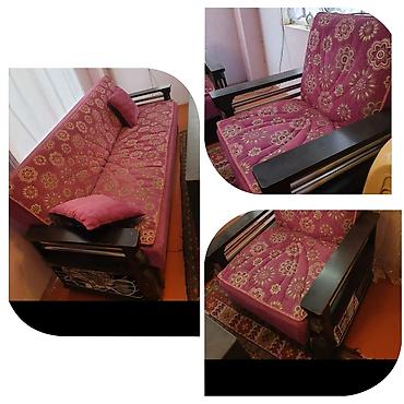 кресло кровать в баку цены: Divan +2 kreslo Divan acilir,baza var Qiymet 120 azn Unvan Mastaga — 1
