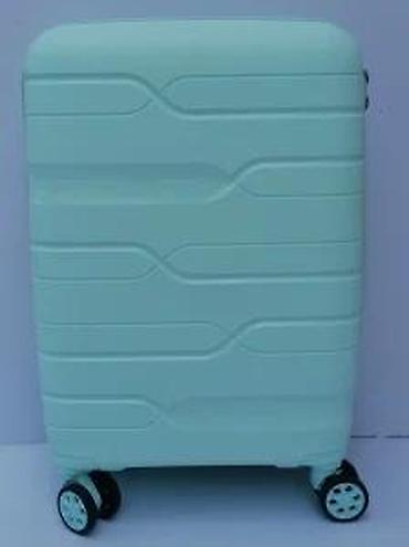 Putni koferi i torbe: Tvrdi kofer na točkiće – mint zelena boja - Materijal: lagana tvrda — 15