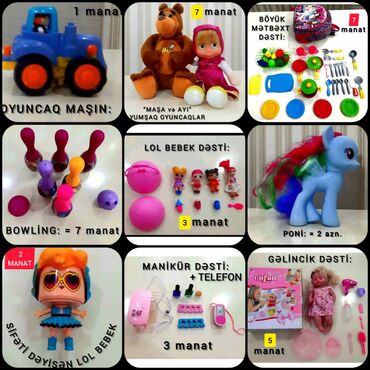 demir maşın: SƏLİQƏLİ işlənmiş uşaq oyuncaqları satılır. Oyuncaqları Neftçilər