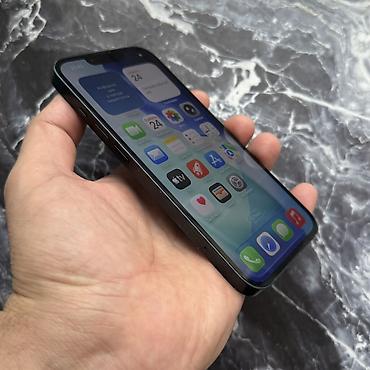 Apple iPhone: IPhone 13, Б/у, 128 ГБ, Midnight, Защитное стекло, Чехол, 91 % — 12