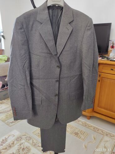 мужские классические костюмы: Костюм XL (EU 42), цвет - Серый