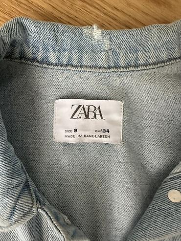 джинсова: Детская джинсовая куртка ZARA - Бренд: ZARA - Размер: 9 (рост 134 см) — 2