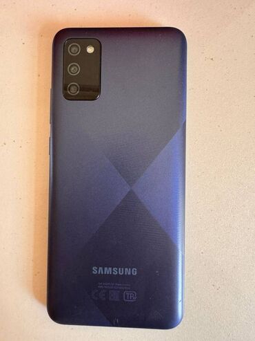 az işlənmiş telefonlar: Samsung A02 S, 32 GB, rəng - Mavi, Sensor, İki sim kartlı, Face ID