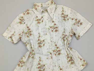 eleganckie bluzki w kwiaty: Blouse, L (EU 40), condition - Good