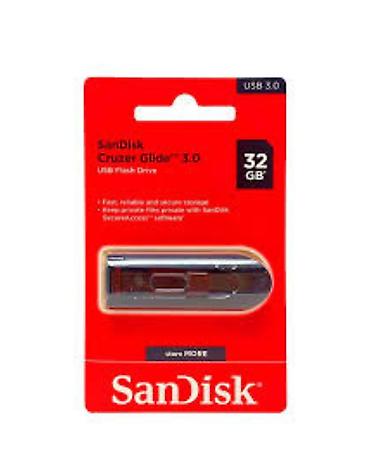 flash: SanDisk Cruzer Glide 32GB USB Flash Drive Brend: SanDisk Yaddaş — 1
